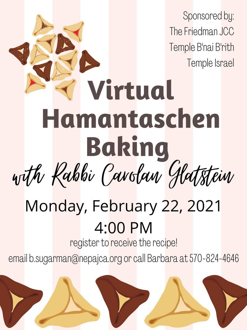 Banner Image for Virtual Hamantaschen Baking with Rabbi Carolan