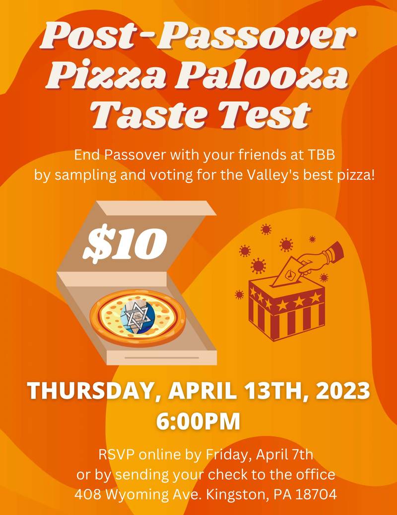 Banner Image for Post-Passover Pizza Palooza Taste Test